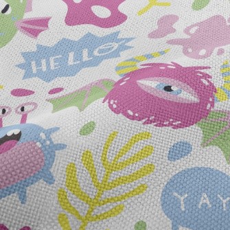 Hello Little Monster Performance Linen