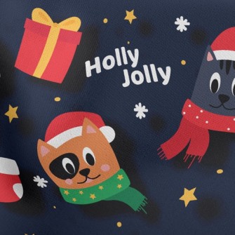 Christmas Cat Stretch Ponte