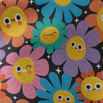 Colorful Sunflowers Waterproof Canvas