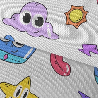 Video Game Style Pattern Waterproof Oxford