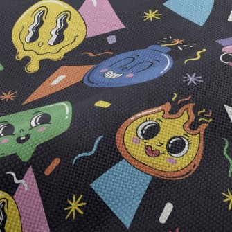 Cartoon Flame Smiley Performance Linen