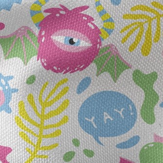 Hello Little Monster Waterproof Canvas
