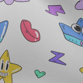 Video Game Style Pattern Chiffon
