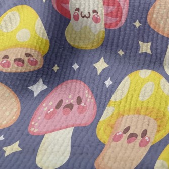 Shiny Cartoon Mushrooms Terry