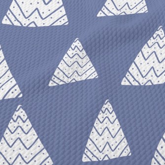Line Art Mountain Birdseye Piqué