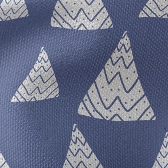 Line Art Mountain Waterproof Canvas