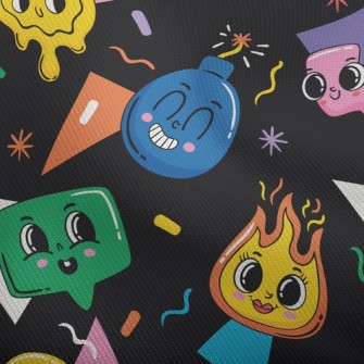 Cartoon Flame Smiley Dobby