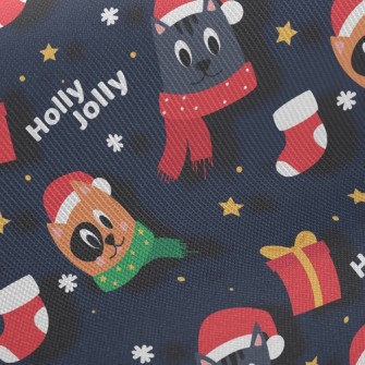 Christmas Cat Twill