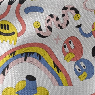 Weird Art Graffiti Waterproof Canvas