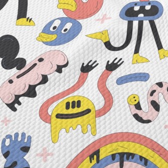 Weird Art Graffiti Birdseye Piqué