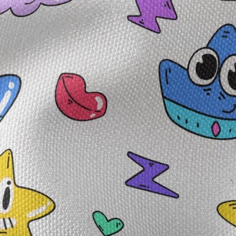 Video Game Style Pattern Waterproof Canvas