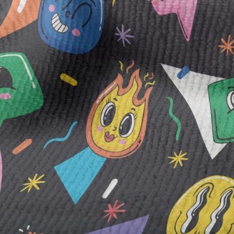 Cartoon Flame Smiley Terry