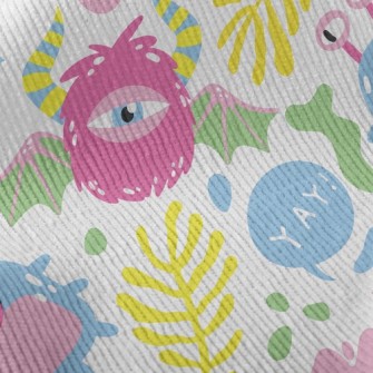 Hello Little Monster Standard Corduroy