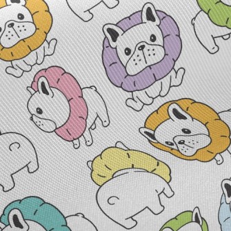 Colorful Hairy Dog Twill