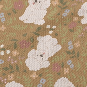 Super Q Curly Puppy Birdseye Piqué