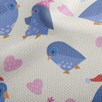 Cute Penguin Family Athletic Mesh Flat Back