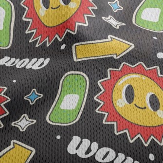 Big Eyes And Big Sun Athletic Mesh Flat Back