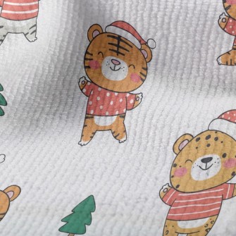 Happy Tiger Celebrates Christm Terry