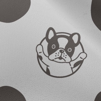 Dot And Bulldog Chiffon