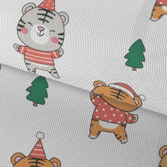 Happy Tiger Celebrates Christm Waterproof Oxford