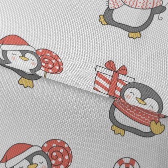 Happy Christmas Penguin Waterproof Oxford