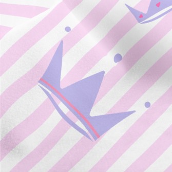 Striped Shiny Crown Micro Fleece