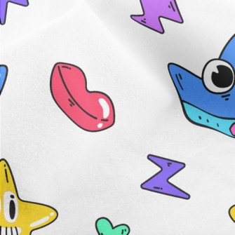 Video Game Style Pattern Micro Fleece