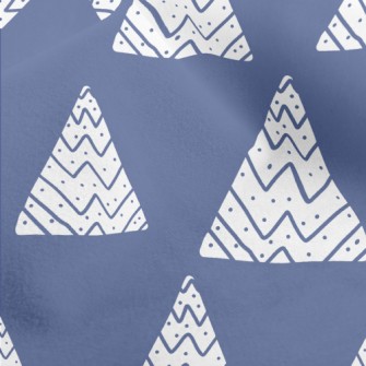 Line Art Mountain Micro Fleece