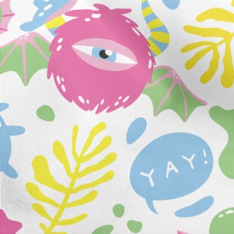 Hello Little Monster Micro Fleece