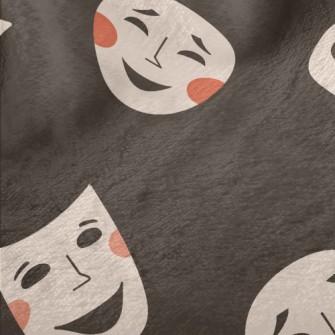 Weird Smiley Mask Minky