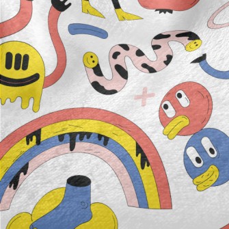 Weird Art Graffiti Minky