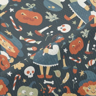 Evil Halloween Witch Piqué