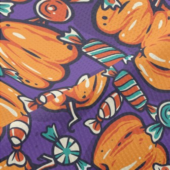 Halloween Pumpkin Candy Piqué