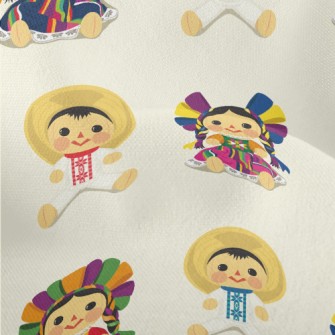 Mexican Traditional Doll Lightweight Performance Linen
