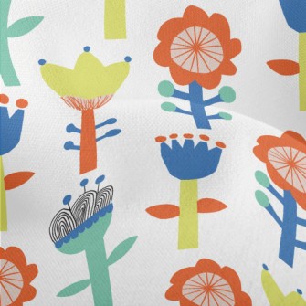 Fairy Forest Flowers Lightweight Performance Linen