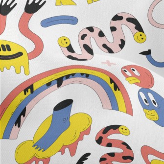 Weird Art Graffiti Lightweight Performance Linen