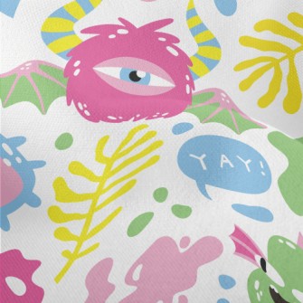 Hello Little Monster Lightweight Performance Linen