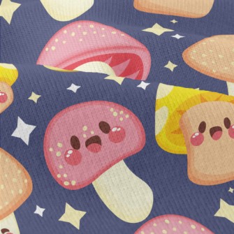 Shiny Cartoon Mushrooms Modern Jersey
