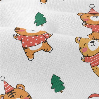 Happy Tiger Celebrates Christm Modern Jersey