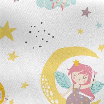 Elegant Moonlight Fairy Jersey Backed Fleece