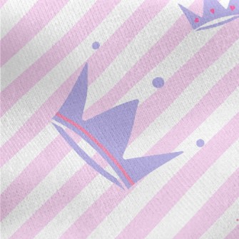 Striped Shiny Crown Jersey Backed Fleece