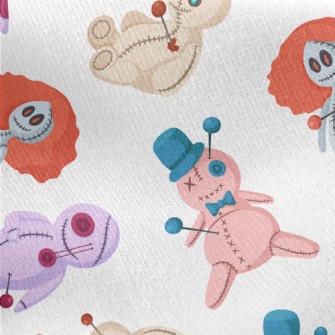 Handmade Voodoo Doll Jersey Backed Fleece