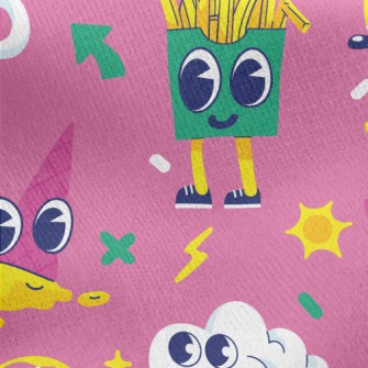 Big Eyes Instant Meals Jersey Backed Fleece