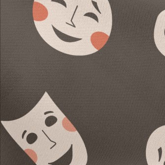Weird Smiley Mask Pongee