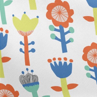 Fairy Forest Flowers Pongee