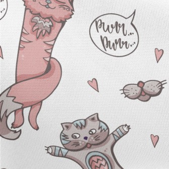 Stretching Kitten Pongee