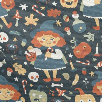 Evil Halloween Witch Pongee