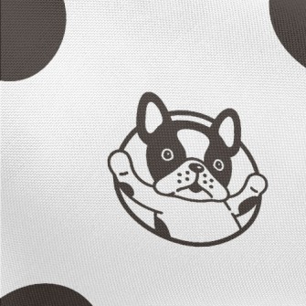 Dot And Bulldog Pongee