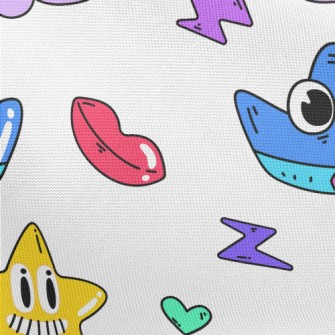 Video Game Style Pattern Pongee
