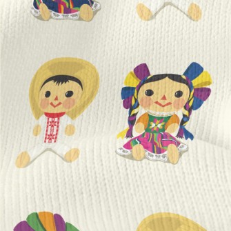 Mexican Traditional Doll Stretch Jersey